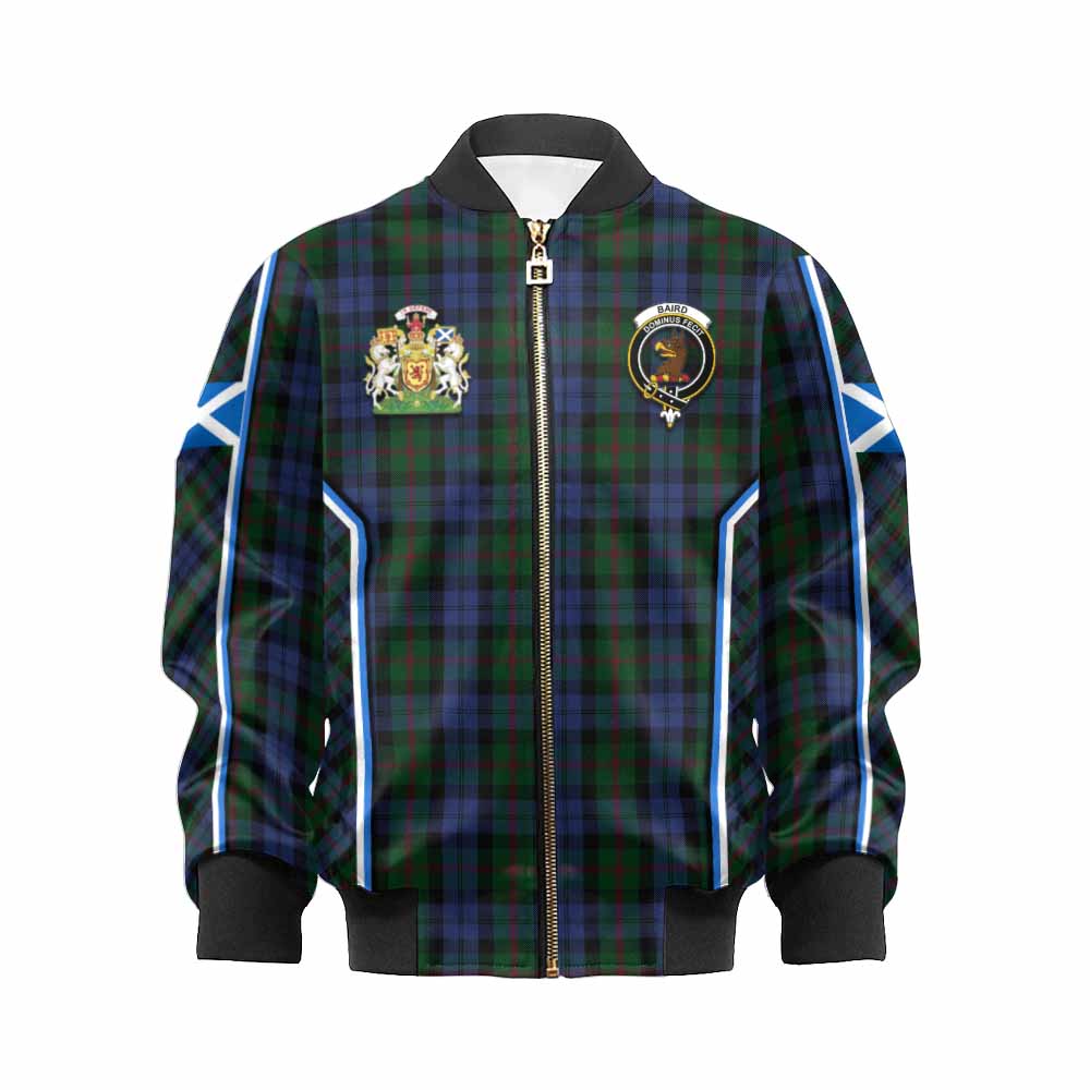 Baird Tartan Crest Kid Bomber Jacket Scotland Coat of Arm Flag Style - Tartan Vibes Clothing