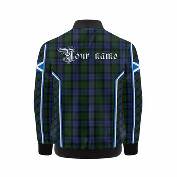 Baird Tartan Crest Kid Bomber Jacket Scotland Coat of Arm Flag Style