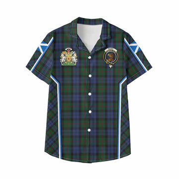Baird Tartan Crest Kid Hawaiian Shirt Scotland Coat of Arm Flag Style