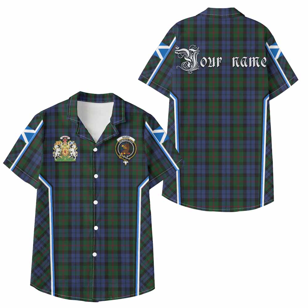 Baird Tartan Crest Kid Hawaiian Shirt Scotland Coat of Arm Flag Style - Tartan Vibes Clothing