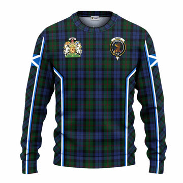 Baird Tartan Crest Knitted Sweater Scotland Coat of Arm Flag Style - Tartan Vibes Clothing