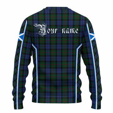 Baird Tartan Crest Knitted Sweater Scotland Coat of Arm Flag Style - Tartan Vibes Clothing