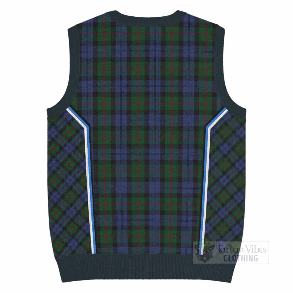 Baird Tartan Crest Knitted V-Neck Vest Scotland Coat of Arm Flag Style - Tartan Vibes Clothing
