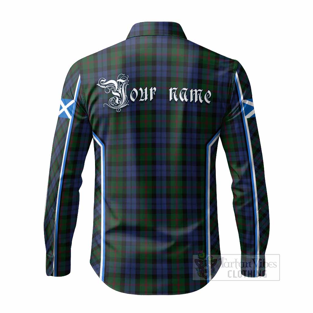 Baird Tartan Crest Long Sleeve Button Shirts Scotland Coat of Arm Flag Style - Tartan Vibes Clothing