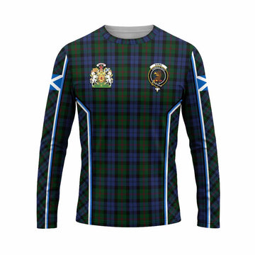 Baird Tartan Crest Long Sleeve T-Shirt Scotland Coat of Arm Flag Style - Tartan Vibes Clothing