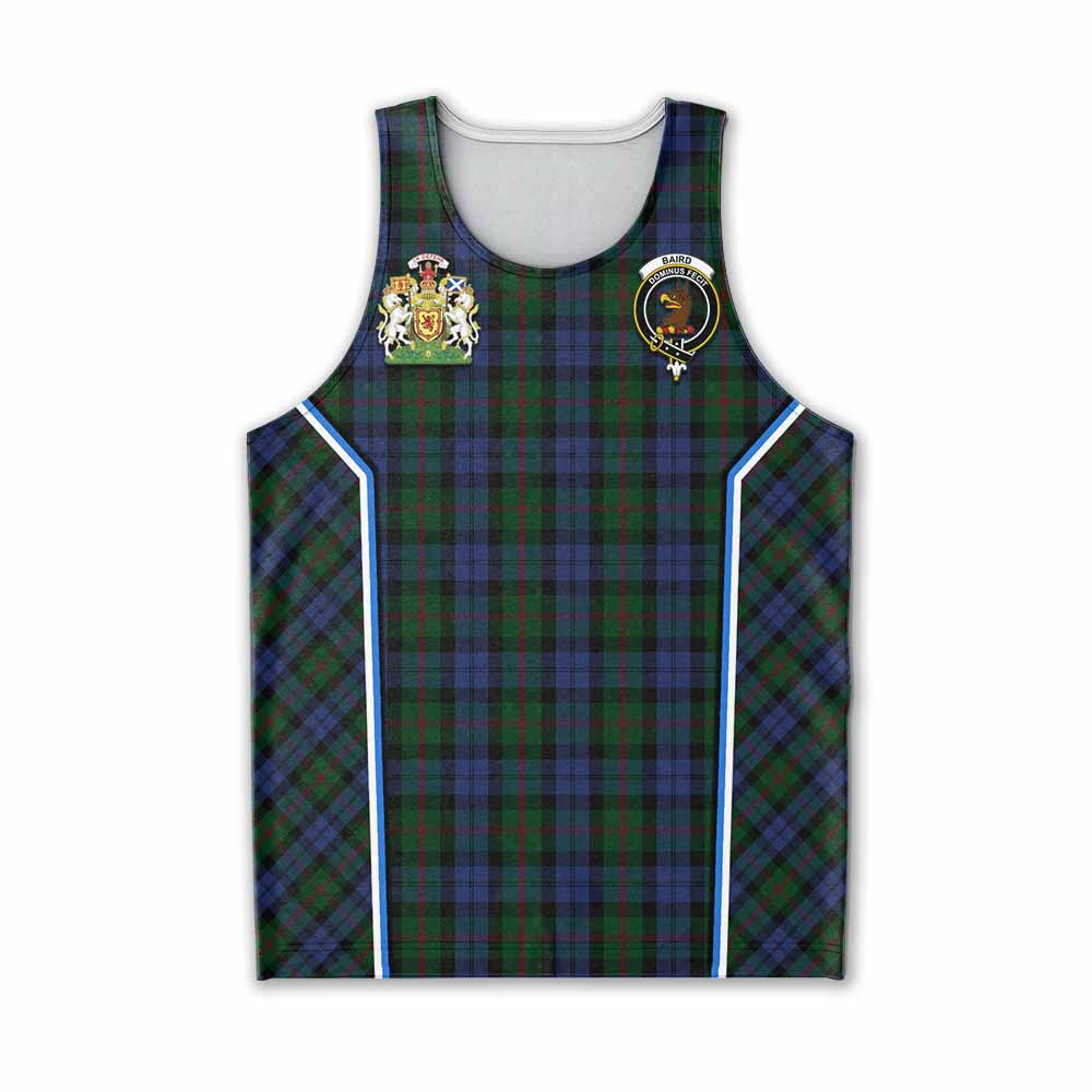 Baird Tartan Crest Men Tank Top Scotland Coat of Arm Flag Style - Tartan Vibes Clothing