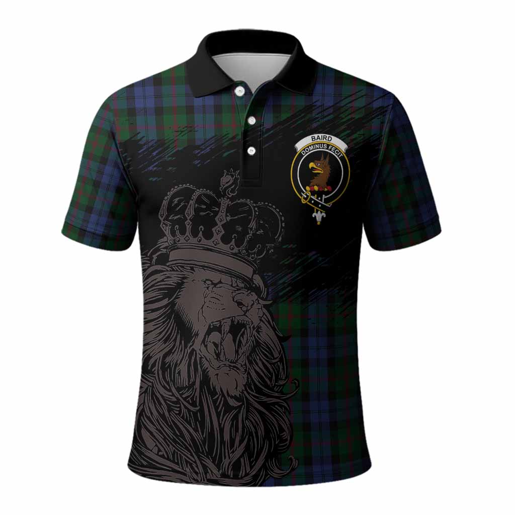 Baird Tartan Crest Polo Shirt Crowned Lion Heritage Style