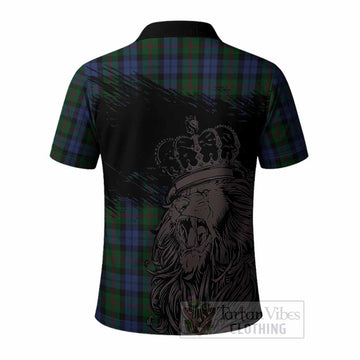 Baird Tartan Crest Polo Shirt Crowned Lion Heritage Style