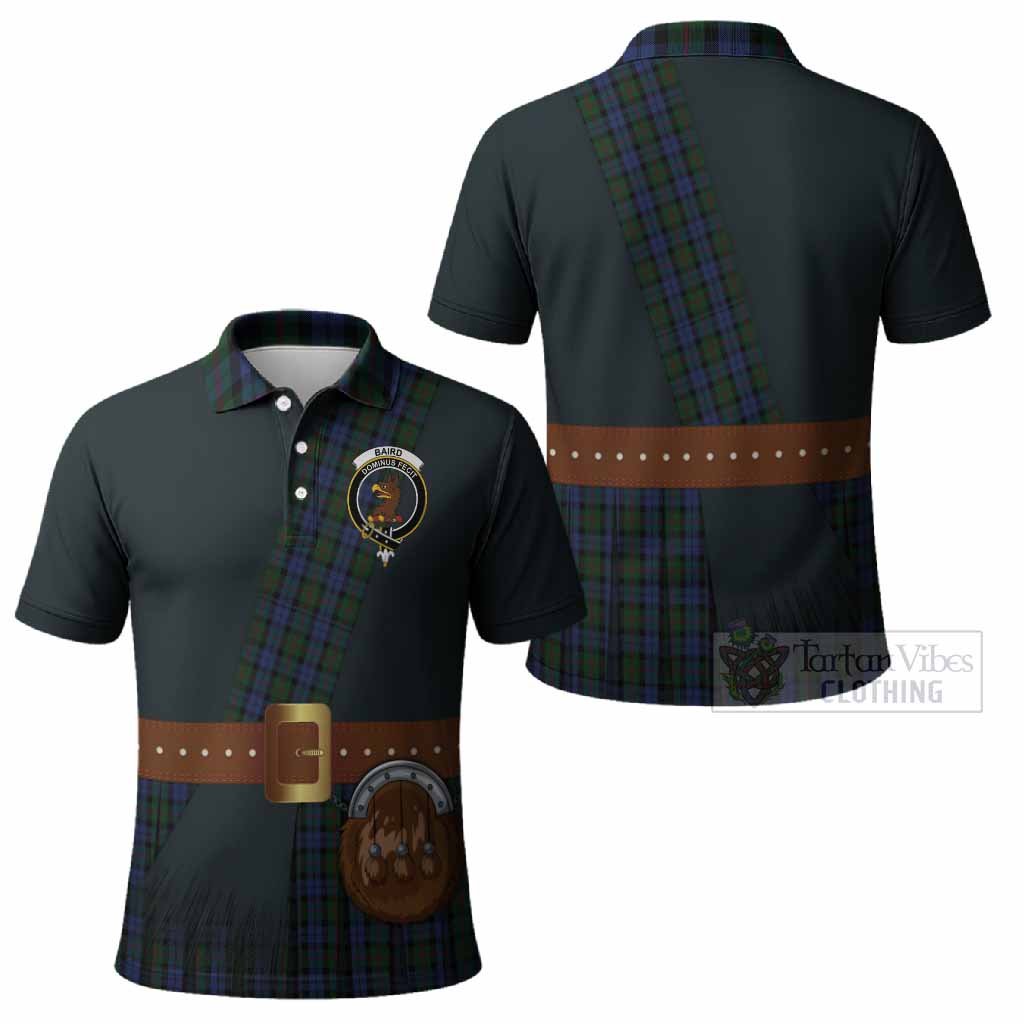 Baird Tartan Crest Polo Shirt Kilt Costume Style