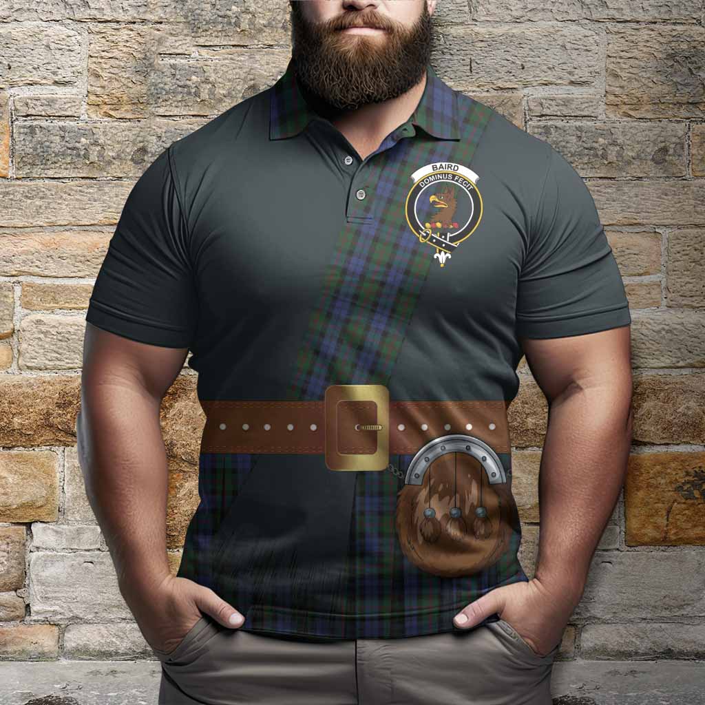 Baird Tartan Crest Polo Shirt Kilt Costume Style