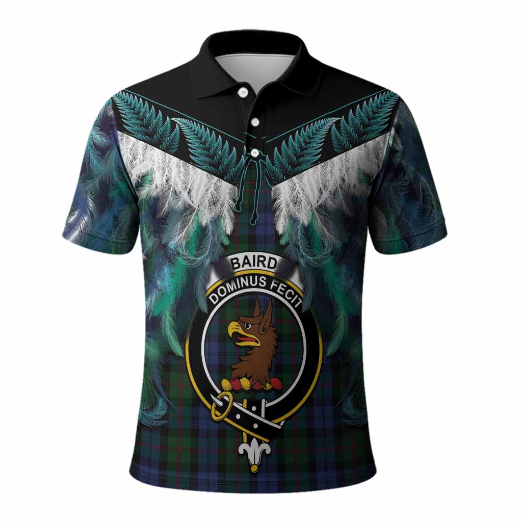 Baird Tartan Crest Polo Shirt New Zealand Maori Korowai Cloak