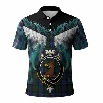 Baird Tartan Crest Polo Shirt New Zealand Maori Korowai Cloak
