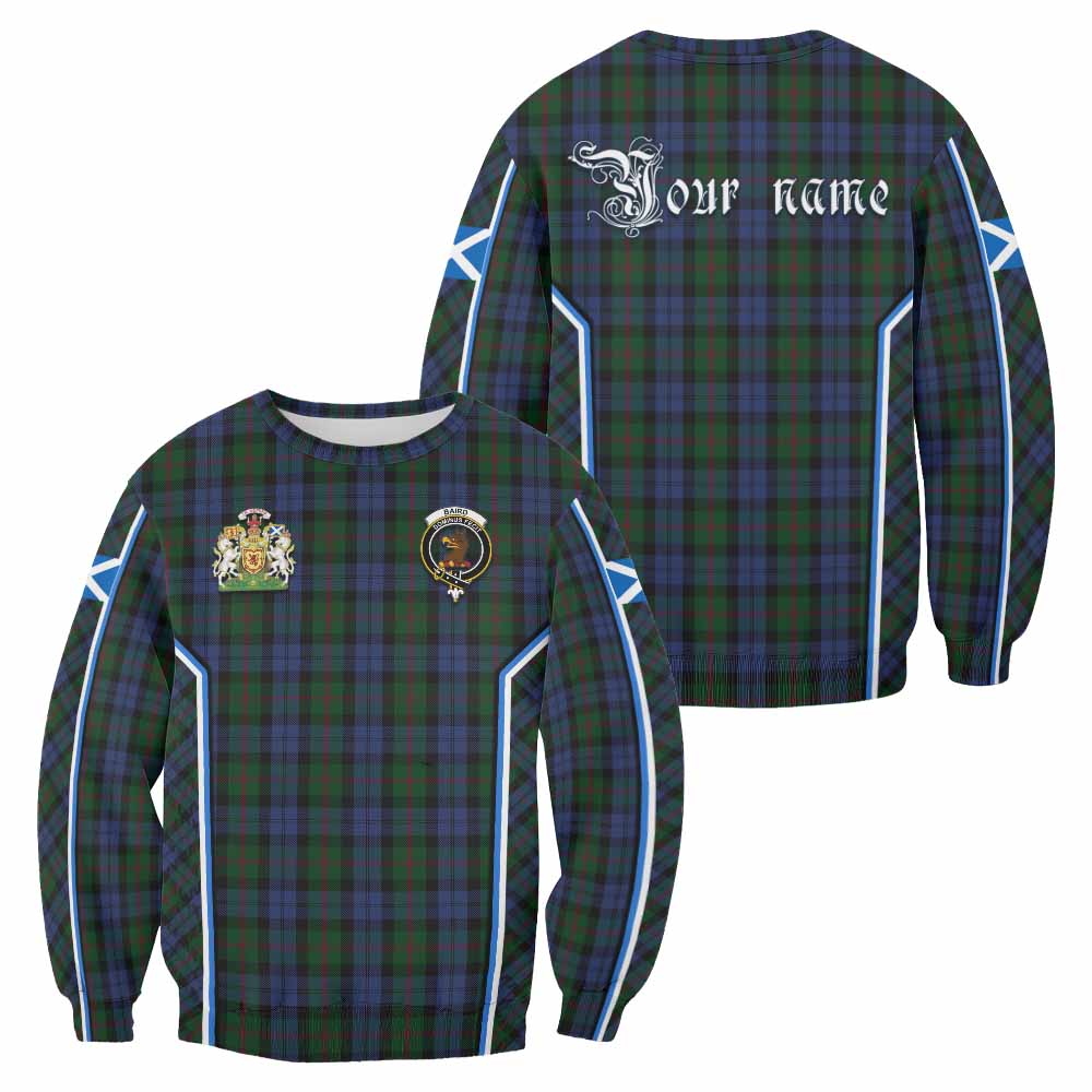 Baird Tartan Crest Sweatshirt Scotland Coat of Arm Flag Style - Tartan Vibes Clothing