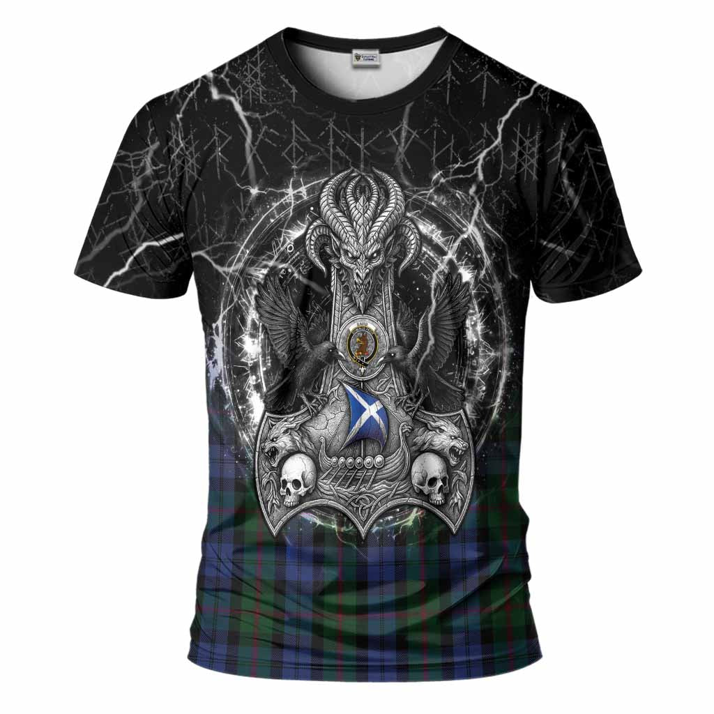 Baird Tartan Crest T-Shirt Celtic Odin's Raven Legacy