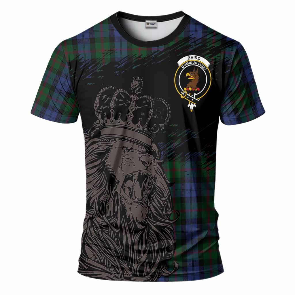 Baird Tartan Crest T-Shirt Crowned Lion Heritage Style
