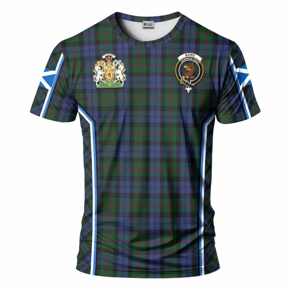 Baird Tartan Crest T-shirt Scotland Coat of Arm Flag Style - Tartan Vibes Clothing