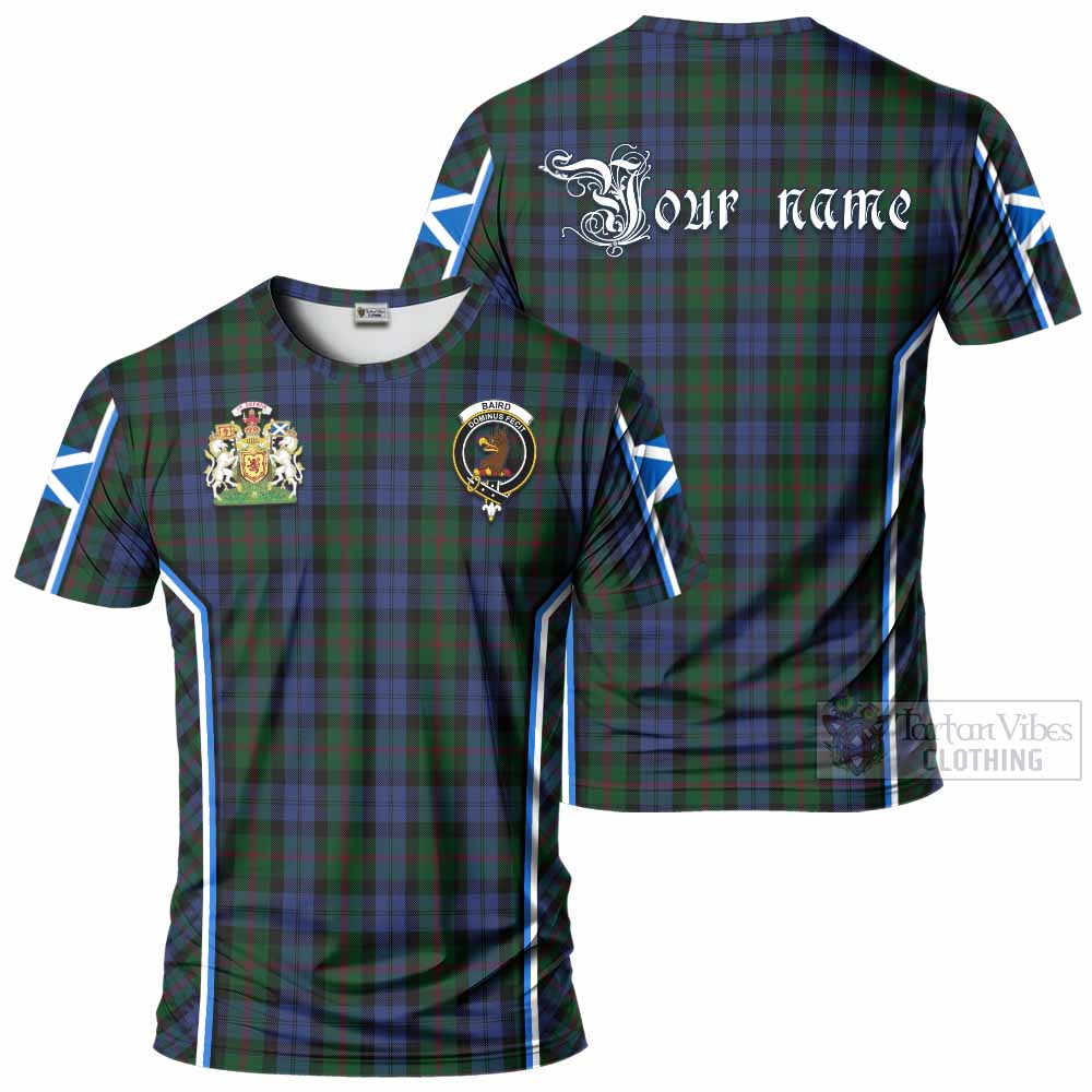 Baird Tartan Crest T-shirt Scotland Coat of Arm Flag Style - Tartan Vibes Clothing