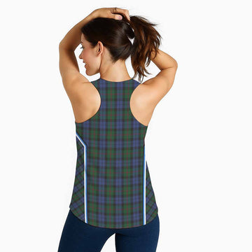Baird Tartan Crest Women Racerback Tanks Scotland Coat of Arm Flag Style - Tartan Vibes Clothing