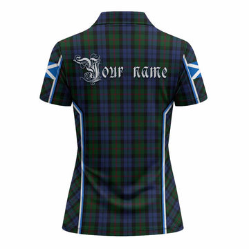 Baird Tartan Crest Women's Polo Shirt Scotland Coat of Arm Flag Style