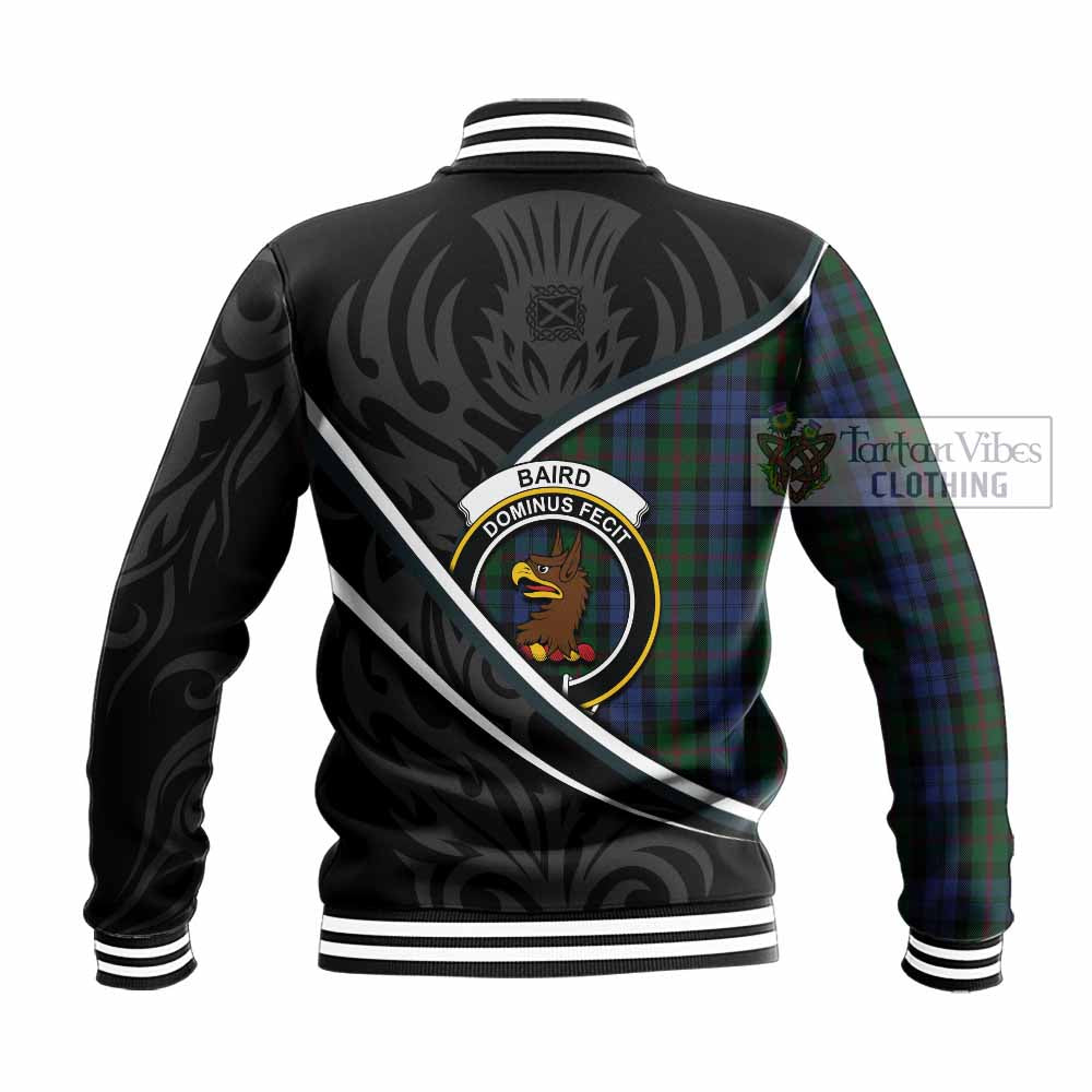 Baird Tartan Family Crest Baseball Jacket Celtic Scottish Thistle Floral - Tartan Vibes Clothing