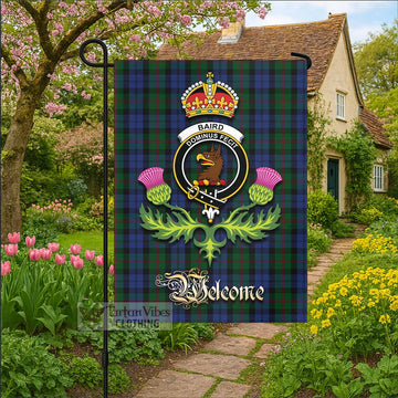 Baird Tartan Family Crest Garden Flag Royal Thistle Welcome Style