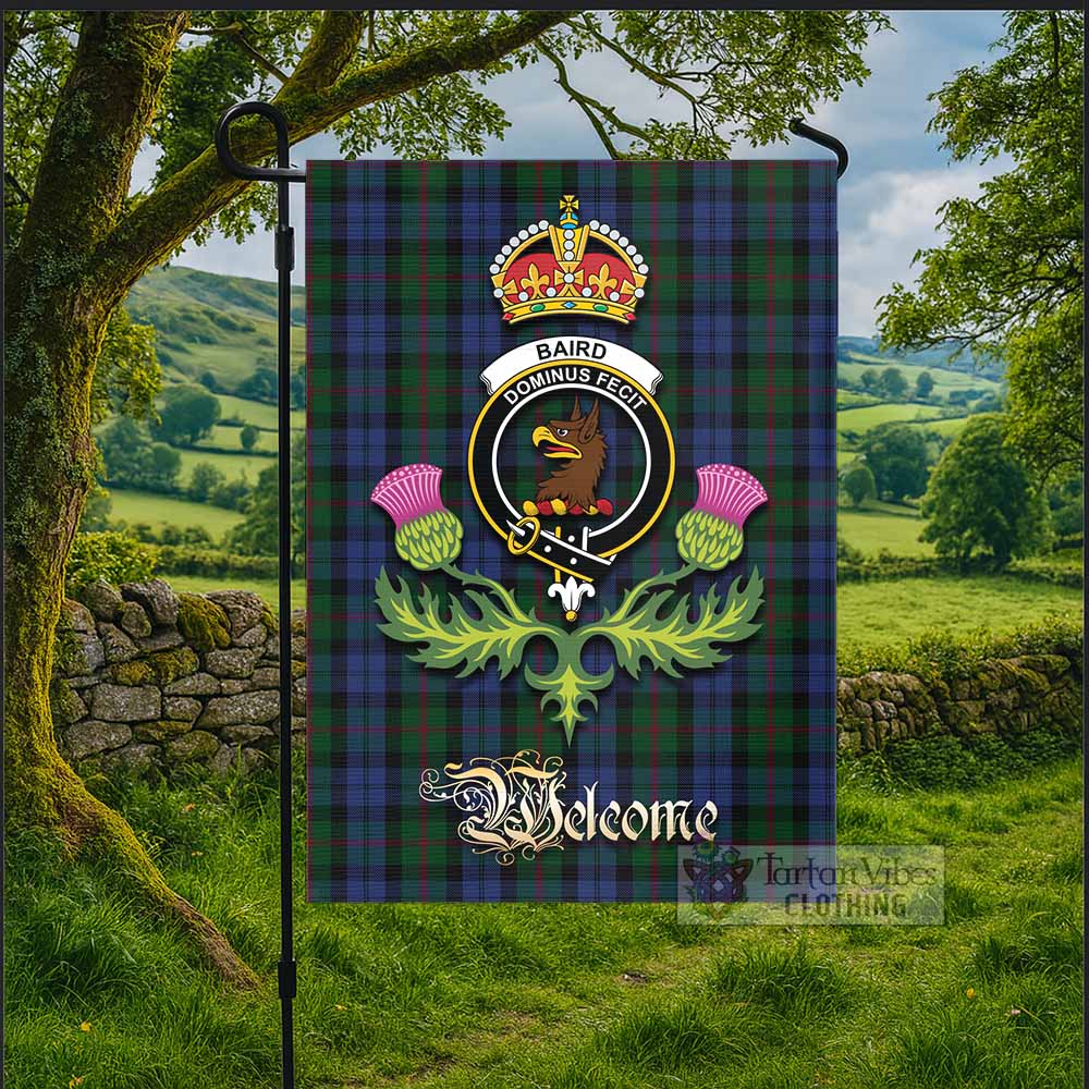Baird Tartan Family Crest Garden Flag Royal Thistle Welcome Style - Tartan Vibes Clothing