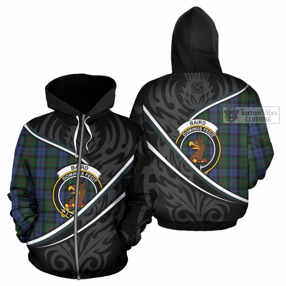Baird Tartan Family Crest Hoodie Celtic Scottish Thistle Floral - Tartan Vibes Clothing