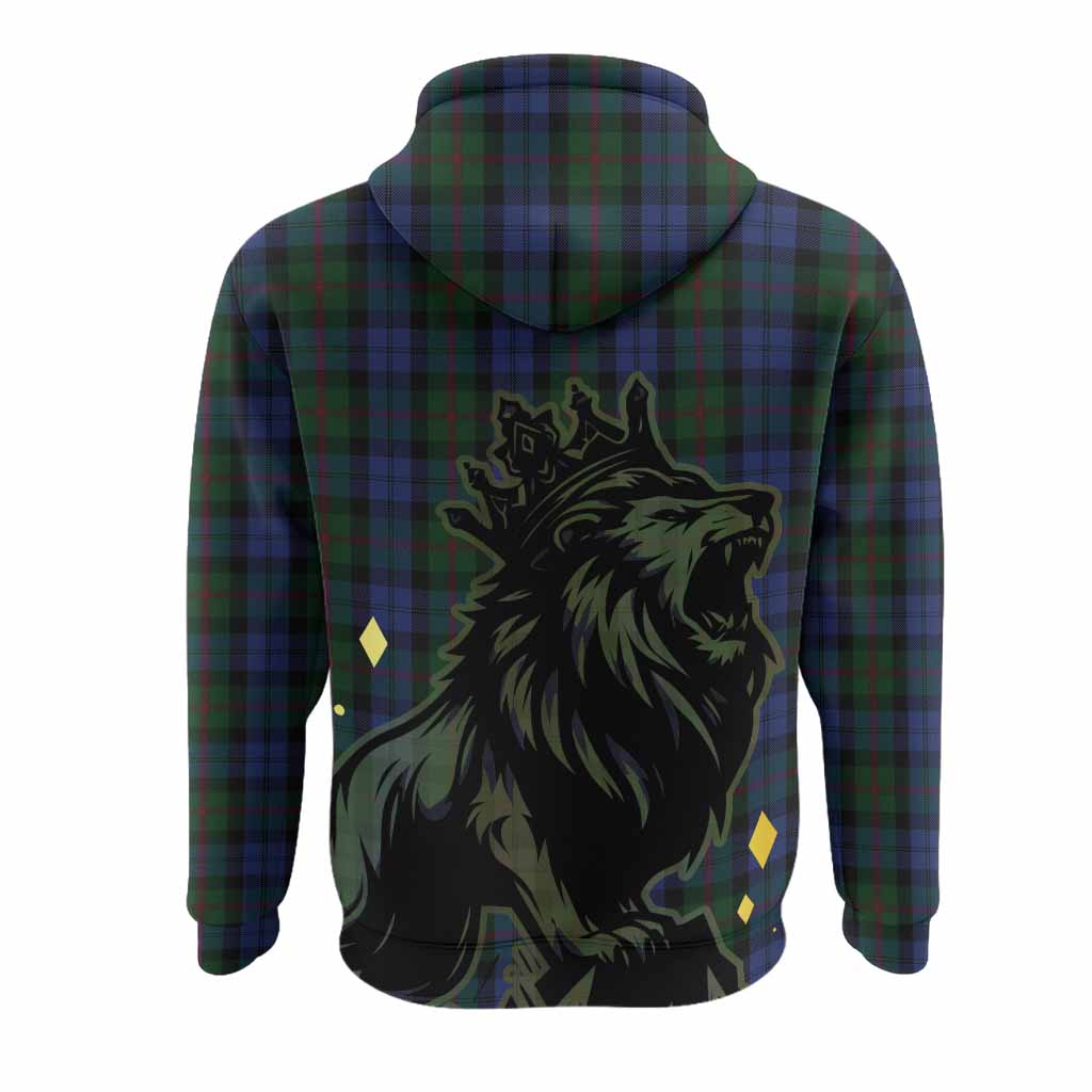 Baird Tartan Family Crest Hoodie Crowned Lion Roaring