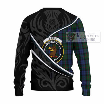 Baird Tartan Family Crest Knitted Sweater Celtic Scottish Thistle Floral - Tartan Vibes Clothing