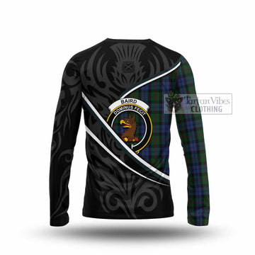 Baird Tartan Family Crest Long Sleeve T-Shirt Celtic Scottish Thistle Floral - Tartan Vibes Clothing