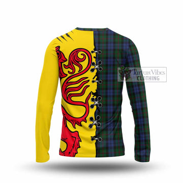 Baird Tartan Family Crest Long Sleeve T-Shirt Lion Rampant Honor - Tartan Vibes Clothing