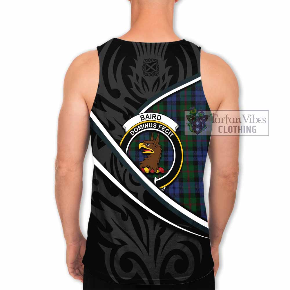 Baird Tartan Family Crest Men Tank Top Celtic Scottish Thistle Floral - Tartan Vibes Clothing