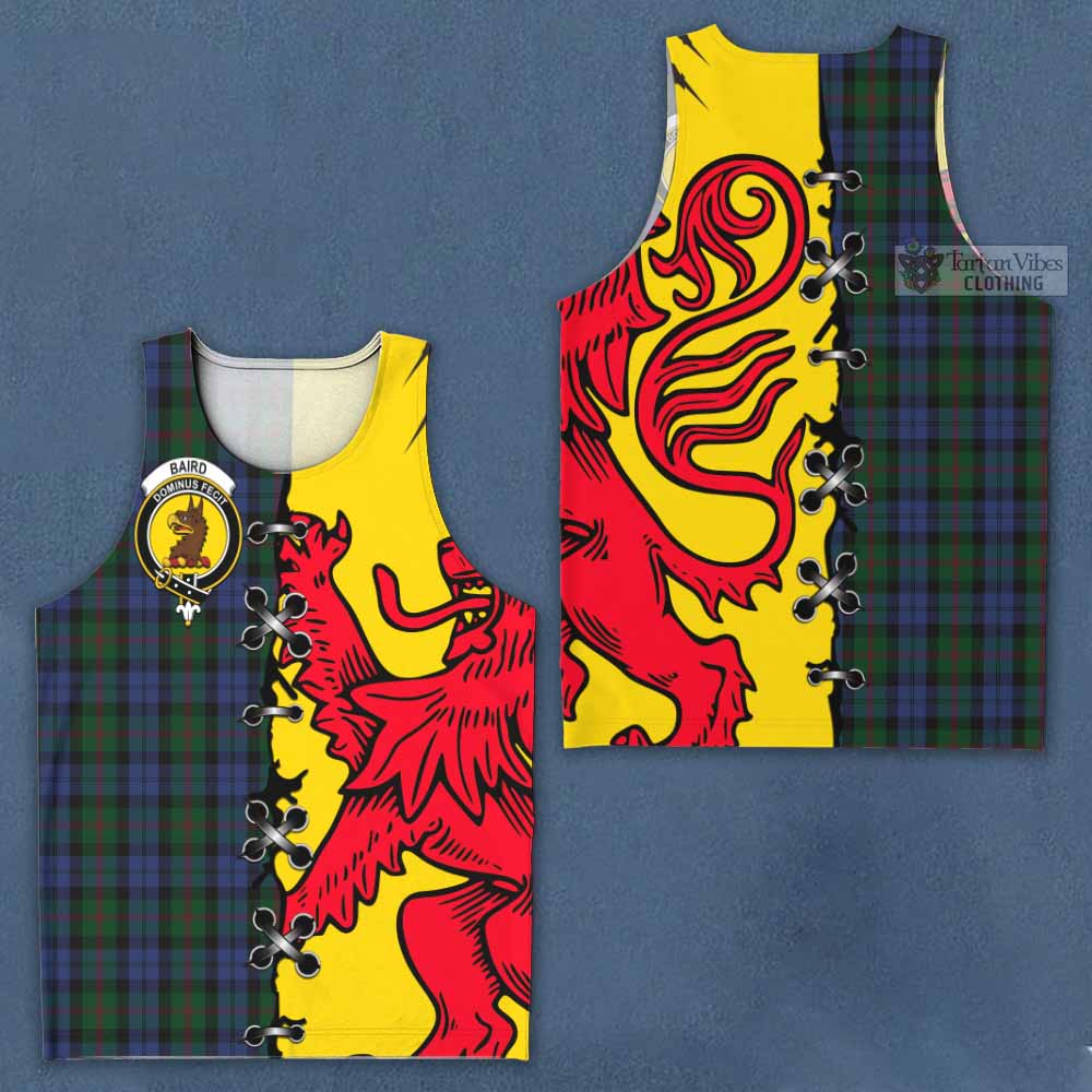 Baird Tartan Family Crest Men Tank Top Lion Rampant Honor - Tartan Vibes Clothing