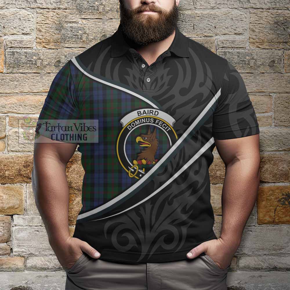 Baird Tartan Family Crest Polo Shirt Celtic Scottish Thistle Floral - Tartan Vibes Clothing
