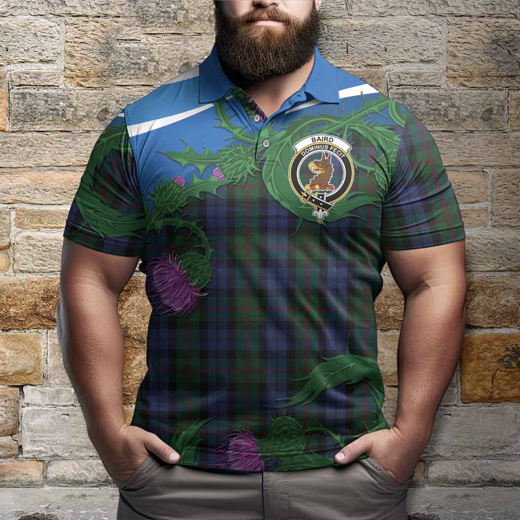 Baird Tartan Family Crest Polo Shirt Thistle in Minimalism