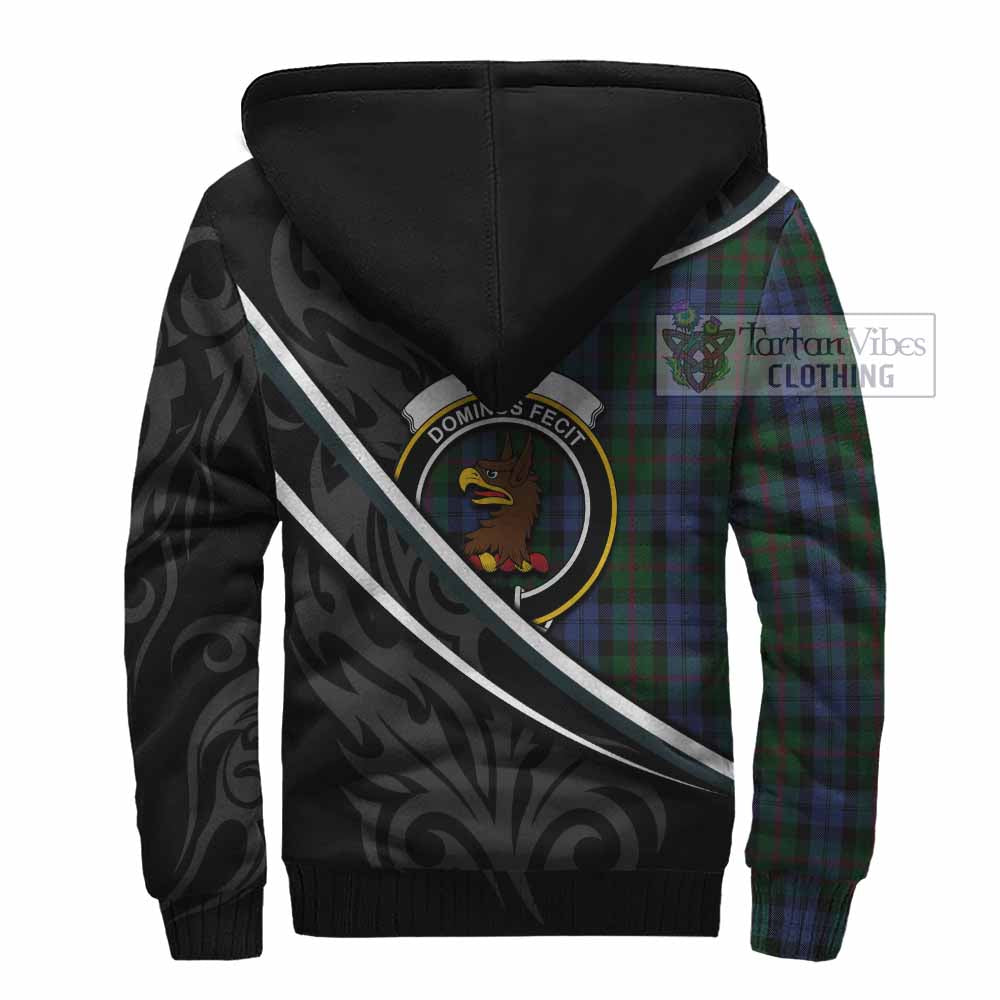 Baird Tartan Family Crest Sherpa Hoodie Celtic Scottish Thistle Floral - Tartan Vibes Clothing