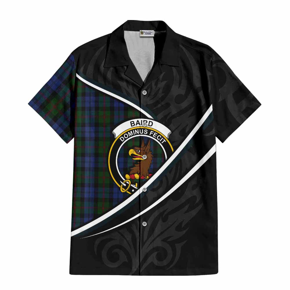 Baird Tartan Family Crest Short Sleeve Button Shirt Celtic Scottish Thistle Floral - Tartan Vibes Clothing