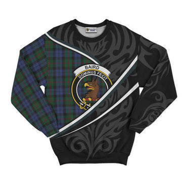 Baird Tartan Family Crest Sweatshirt Celtic Scottish Thistle Floral