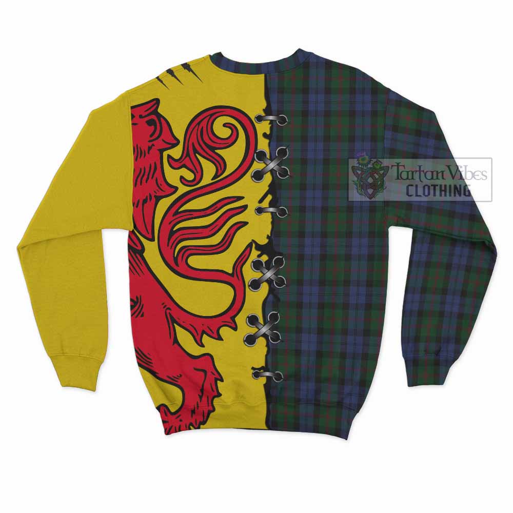 Baird Tartan Family Crest Sweatshirt Lion Rampant Honor - Tartan Vibes Clothing