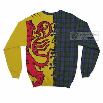 Baird Tartan Family Crest Sweatshirt Lion Rampant Honor