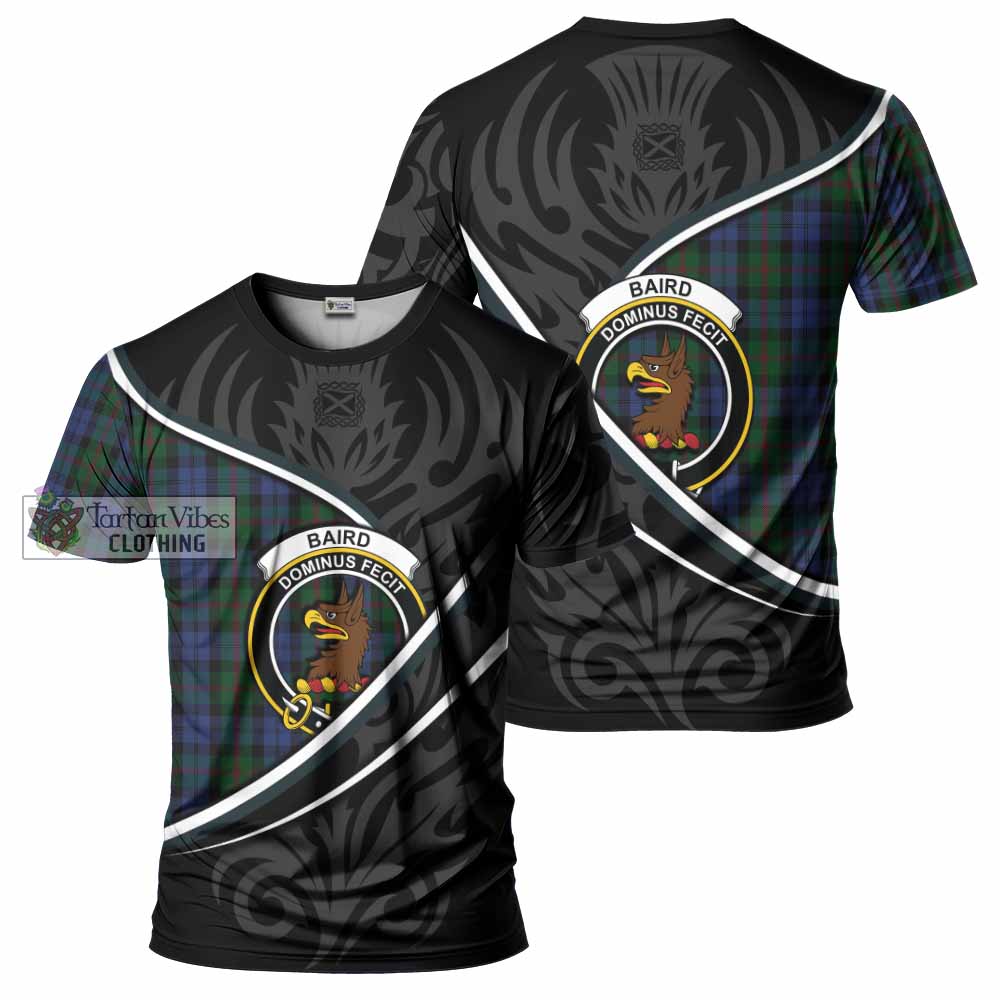 Baird Tartan Family Crest T-shirt Celtic Scottish Thistle Floral - Tartan Vibes Clothing