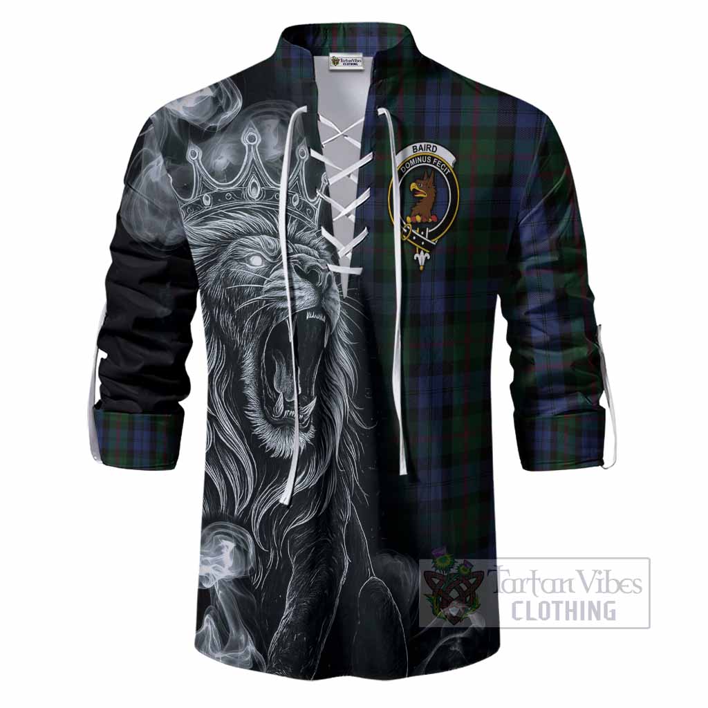 Baird Tartan Ghillie Shirt Roaring Lion Heritage