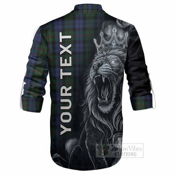 Baird Tartan Ghillie Shirt Roaring Lion Heritage
