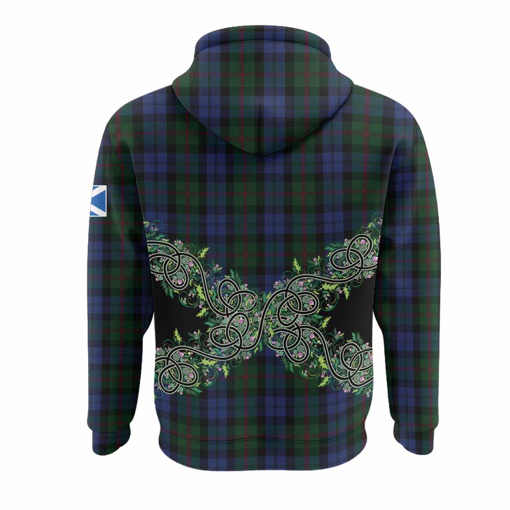 Baird Tartan Hoodie Thistle Scottish Spirit