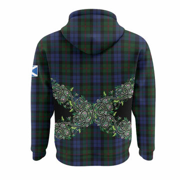 Baird Tartan Hoodie Thistle Scottish Spirit