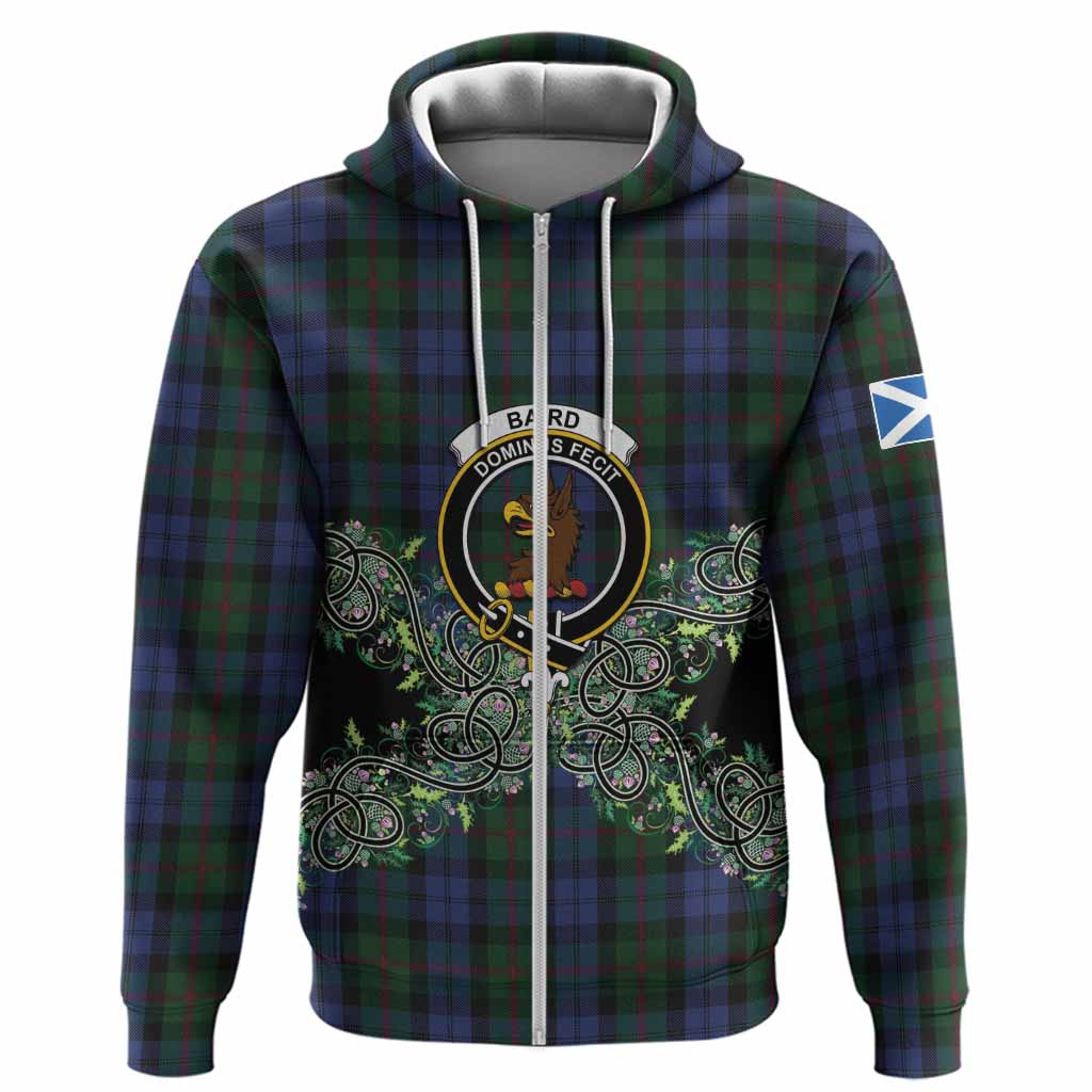 Baird Tartan Hoodie Thistle Scottish Spirit