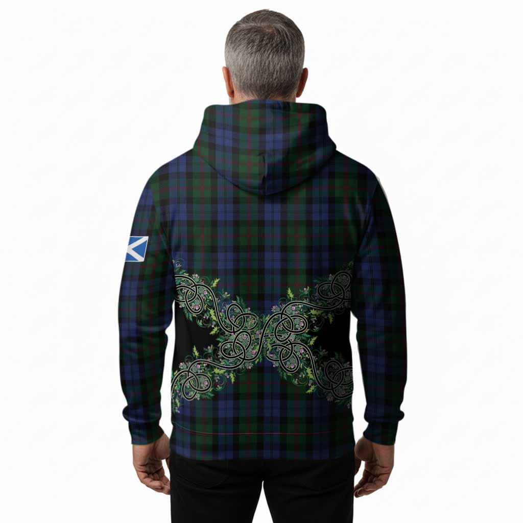Baird Tartan Hoodie Thistle Scottish Spirit