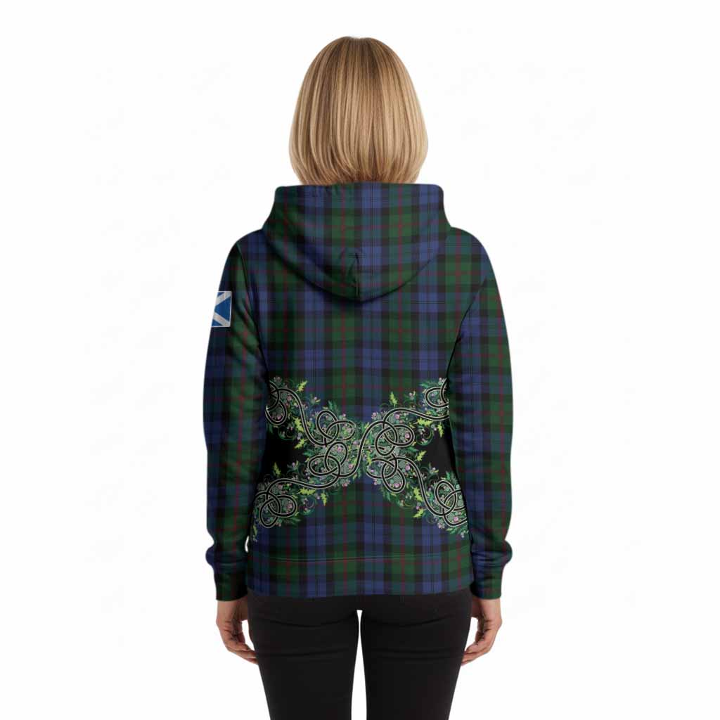 Baird Tartan Hoodie Thistle Scottish Spirit