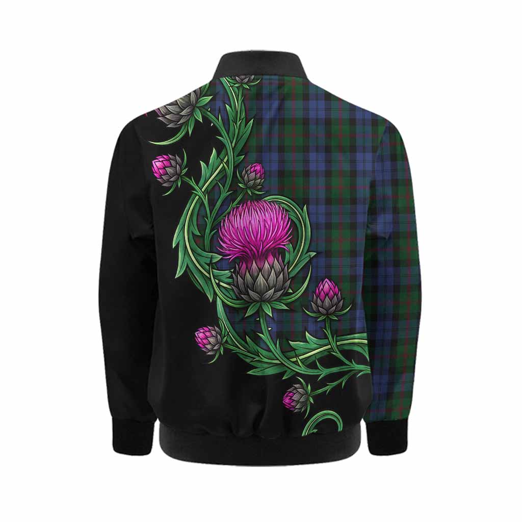 Baird Tartan Kid Bomber Jacket Resilient Scottish Thistle Kid - Tartan Vibes Clothing