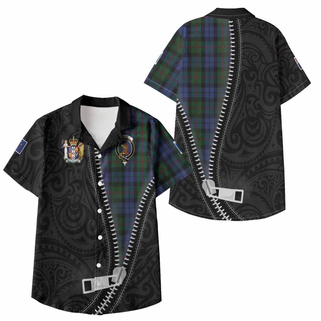 Baird Tartan Kid Hawaiian Shirt New Zealand Pattern Unique Zipper Stylized